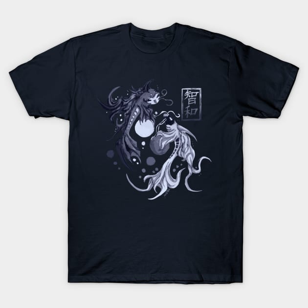 Wisdom Harmony Koi. T-Shirt by hybridgothica